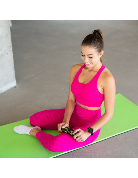 ЧЕРНО-ЖЪЛТ КОМПЛЕКТ ЗА МАСАЖ ФИТНЕС РОЛЕРИ / МАСАЖНИ ТОПКИ (4 бр.) HMS