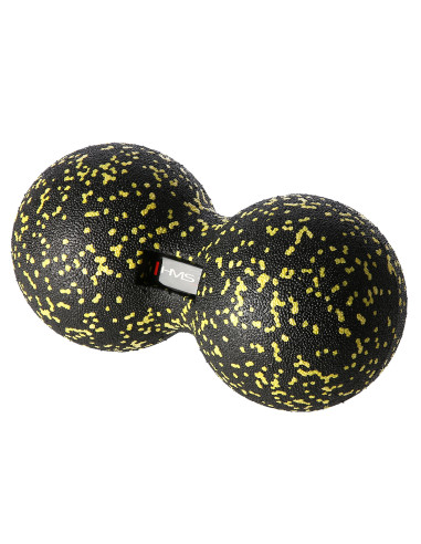 ЧЕРНО-ЖЪЛТ КОМПЛЕКТ ЗА МАСАЖ ФИТНЕС РОЛЕРИ / МАСАЖНИ ТОПКИ (4 бр.) HMS