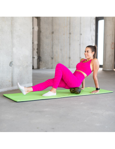 ЧЕРНО-ЖЪЛТ КОМПЛЕКТ ЗА МАСАЖ ФИТНЕС РОЛЕРИ / МАСАЖНИ ТОПКИ (4 бр.) HMS