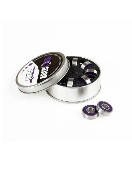 RS ЛИЛАВИ КАРБОНОВИ ЛАГЕРИ (8 БРОЯ) МЕТАЛНА КОНТЕЙНЕРНА КУТИЯ NILS EXTREME