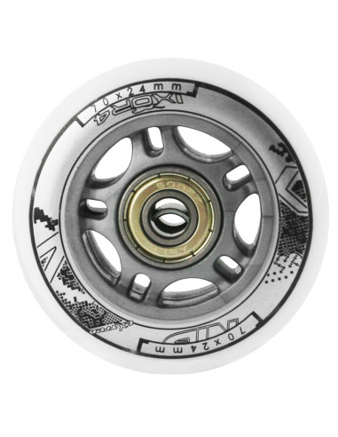 70x24 82A БЯЛО (4 бр.) + ABEC-7 (8 бр.) КОМПЛЕКТ NILS EXTREME