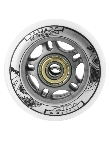 70x24 82A БЯЛО (4 бр.) + ABEC-7 (8 бр.) КОМПЛЕКТ NILS EXTREME