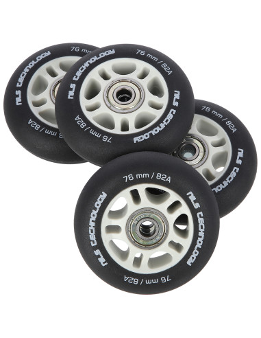 76x24 82A ЧЕРЕН МАТ (4 БРОЯ) + ABEC-9 (8 БРОЯ) КОМПЛЕКТ NILS EXTREME