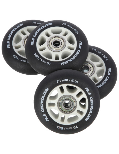 76x24 82A ЧЕРЕН МАТ (4 БРОЯ) + ABEC-9 (8 БРОЯ) КОМПЛЕКТ NILS EXTREME