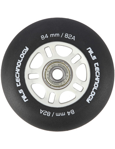 84x24 82A ЧЕРЕН МАТ (4 БРОЯ) + ABEC-9 ХРОМ (8 БРОЯ) КОМПЛЕКТ NILS EXTREME