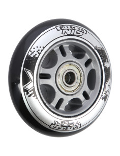 80x24 82A ЧЕРНО N (4 бр.) + ABEC-9 (8 бр.) КОМПЛЕКТ NILS EXTREME