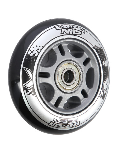 80x24 82A ЧЕРНО N (4 бр.) + ABEC-9 (8 бр.) КОМПЛЕКТ NILS EXTREME