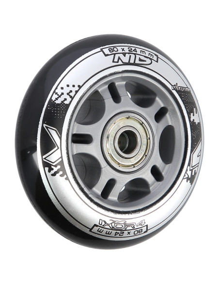 80x24 82A ЧЕРНО N (4 бр.) + ABEC-9 (8 бр.) КОМПЛЕКТ NILS EXTREME