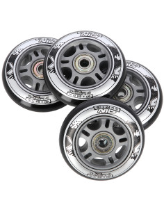 80x24 82A ЧЕРНО N (4 бр.) + ABEC-9 (8 бр.) КОМПЛЕКТ NILS EXTREME 2