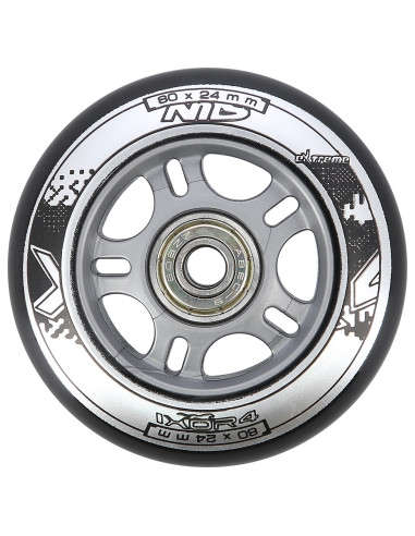 80x24 82A ЧЕРНО N (4 бр.) + ABEC-9 (8 бр.) КОМПЛЕКТ NILS EXTREME