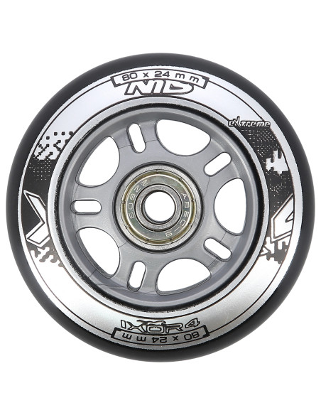 80x24 82A ЧЕРНО N (4 бр.) + ABEC-9 (8 бр.) КОМПЛЕКТ NILS EXTREME