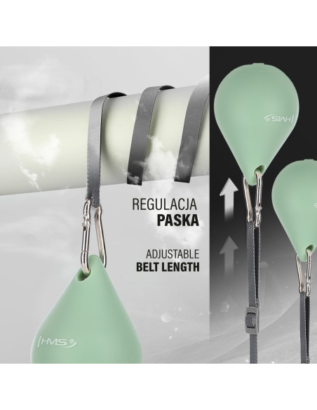 HHM15 ЗЕЛЕНА ГУМА ЗА ХУЛА ОБРУЧ С МАГНИТИ И БРОЯЧ HMS + КОЛЯНКА ЗА ОТСЛАБВАНЕ BR163 ЧЕРВЕНА