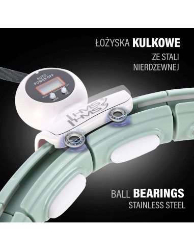 HHM15 ЗЕЛЕНА ГУМА ЗА ХУЛА ОБРУЧ С МАГНИТИ И БРОЯЧ HMS + КОЛЯНКА ЗА ОТСЛАБВАНЕ BR163 ЧЕРВЕНА