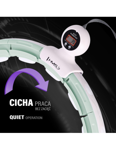 HHM15 ЗЕЛЕНА ГУМА ЗА ХУЛА ОБРУЧ С МАГНИТИ И БРОЯЧ HMS + КОЛЯНКА ЗА ОТСЛАБВАНЕ BR163 ЧЕРВЕНА