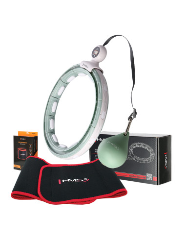 HHM15 ЗЕЛЕНА ГУМА ЗА ХУЛА ОБРУЧ С МАГНИТИ И БРОЯЧ HMS + КОЛЯНКА ЗА ОТСЛАБВАНЕ BR163 ЧЕРВЕНА