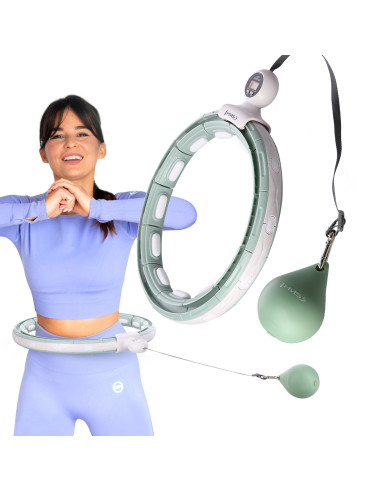 HHM15 ЗЕЛЕНА ГУМА ЗА ХУЛА ОБРУЧ С МАГНИТИ И БРОЯЧ HMS + КОЛЯНКА ЗА ОТСЛАБВАНЕ BR163 ЧЕРВЕНА