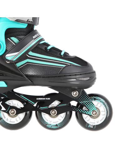 2-В-1 ЧЕРНО-СИНИ РАЗМЕР M (34-38) КЪНКИ СЪС СМЕНЯЕМО ОСТРИЕ ЗА ХОКЕЙ НА ЛЕД NILS EXTREME