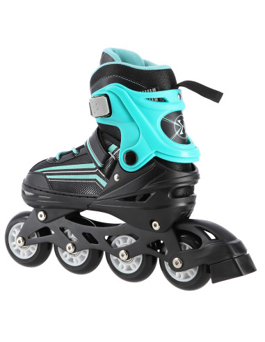 2-В-1 ЧЕРНО-СИНИ РАЗМЕР M (34-38) КЪНКИ СЪС СМЕНЯЕМО ОСТРИЕ ЗА ХОКЕЙ НА ЛЕД NILS EXTREME