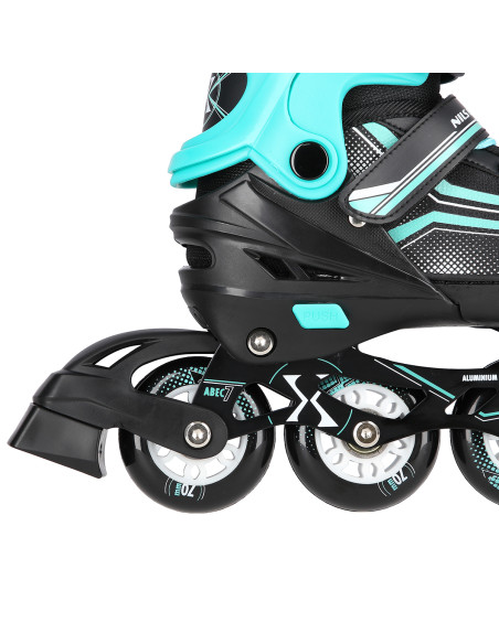 2-В-1 ЧЕРНО-СИНИ РАЗМЕР M (34-38) КЪНКИ СЪС СМЕНЯЕМО ОСТРИЕ ЗА ХОКЕЙ НА ЛЕД NILS EXTREME