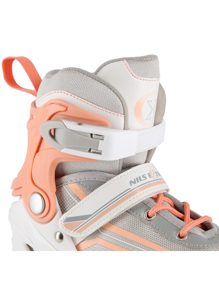 2-В-1 БЯЛО-РОЗОВ РАЗМЕР L (39-43) КЪНКИ СЪС СМЕНЯЕМО ОСТРИЕ ЗА ФИГУРНО КЪНКИ NILS EXTREME