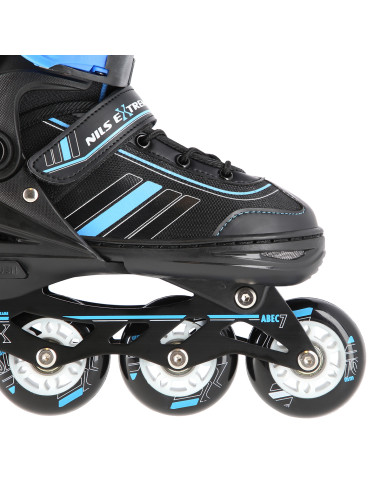 2-В-1 ЧЕРНО-СИНИ РАЗМЕР L (39-43) КЪНКИ СЪС СМЕНЯЕМО ОСТРИЕ ЗА ХОКЕЙ НА ЛЕД NILS EXTREME