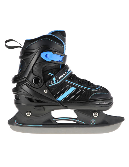 2-В-1 ЧЕРНО-СИНИ РАЗМЕР L (39-43) КЪНКИ СЪС СМЕНЯЕМО ОСТРИЕ ЗА ХОКЕЙ НА ЛЕД NILS EXTREME