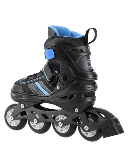 2-В-1 ЧЕРНО-СИНИ РАЗМЕР L (39-43) КЪНКИ СЪС СМЕНЯЕМО ОСТРИЕ ЗА ХОКЕЙ НА ЛЕД NILS EXTREME