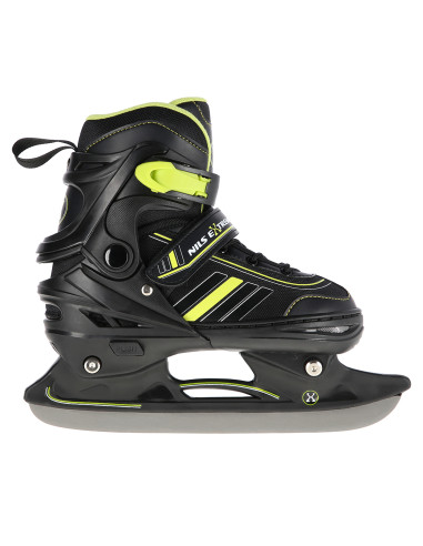 2-В-1 BLACK-LIME GREEN РАЗМЕР M (34-38) КЪНКИ СЪС СМЕНЯЕМО ОСТРИЕ ЗА ХОКЕЙ НА ЛЕД NILS EXTREME