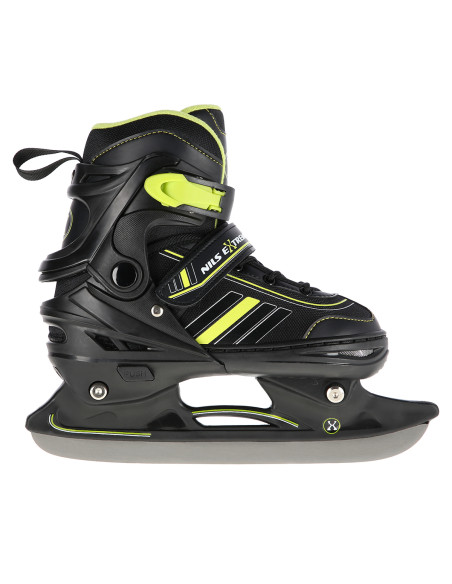 2-В-1 BLACK-LIME GREEN РАЗМЕР M (34-38) КЪНКИ СЪС СМЕНЯЕМО ОСТРИЕ ЗА ХОКЕЙ НА ЛЕД NILS EXTREME