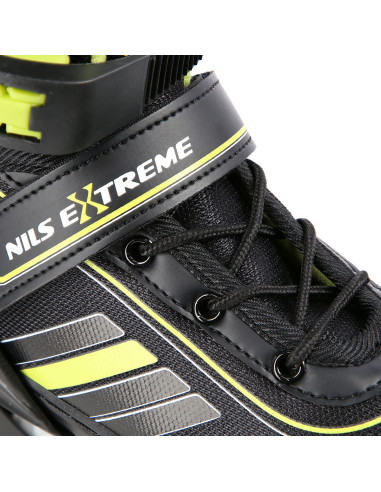 2-В-1 BLACK-LIME GREEN РАЗМЕР M (34-38) КЪНКИ СЪС СМЕНЯЕМО ОСТРИЕ ЗА ХОКЕЙ НА ЛЕД NILS EXTREME