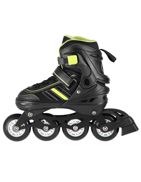 2-В-1 BLACK-LIME GREEN РАЗМЕР L (39-43) КЪНКИ СЪС СМЕНЯЕМО ОСТРИЕ ЗА ХОКЕЙ НА ЛЕД NILS EXTREME