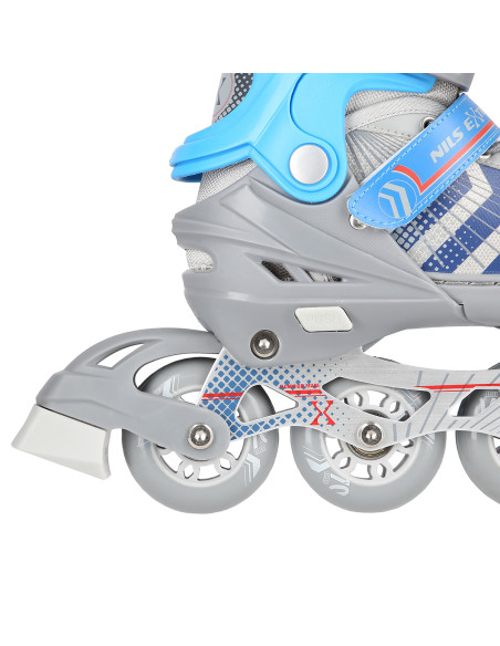 4-В-1 СИВО-СИНИ РАЗМЕР S (29-33) КЪНКИ СЪС СМЕНЯЕМО ОСТРИЕ ЗА ХОКЕЙ НА ЛЕД NILS EXTREME