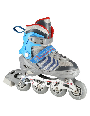 4-В-1 СИВО-СИНИ РАЗМЕР L (39-43) КЪНКИ СЪС СМЕНЯЕМО ОСТРИЕ ЗА ХОКЕЙ НА ЛЕД NILS EXTREME