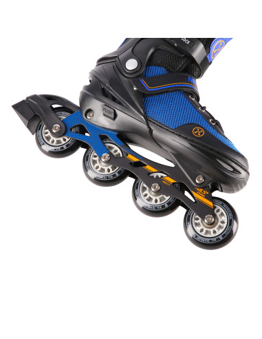 2-В-1 ЧЕРНО-ОРАНЖЕВИ РАЗМЕР M (34-38) РОЛЕРКИ СЪС СМЕНЯЕМО ОСТРИЕ ЗА ХОКЕЙ NILS EXTREME