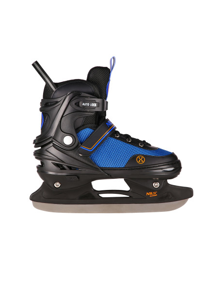 2-В-1 ЧЕРНО-ОРАНЖЕВИ РАЗМЕР L (39-43) КЪНКИ СЪС СМЕНЯЕМО ХОКЕЙНО ОСТРИЕ NILS EXTREME