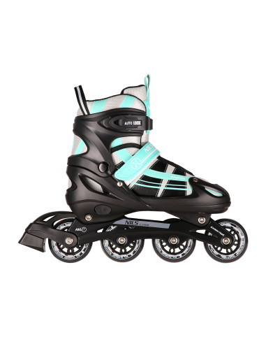 2-в-1 СИНЕНО-ЗЕЛЕНИ РОЛЕРКИ РАЗМЕР S (31-34) СЪС СМЕНЯЕМО ХОКЕЙСКО ОСТРИЕ NILS EXTREME