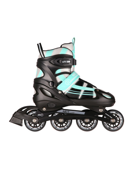 2-в-1 СИНЕНО-ЗЕЛЕНИ РОЛЕРКИ РАЗМЕР S (31-34) СЪС СМЕНЯЕМО ХОКЕЙСКО ОСТРИЕ NILS EXTREME