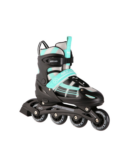 2-в-1 СИНЕНО-ЗЕЛЕНИ РОЛЕРКИ РАЗМЕР S (31-34) СЪС СМЕНЯЕМО ХОКЕЙСКО ОСТРИЕ NILS EXTREME