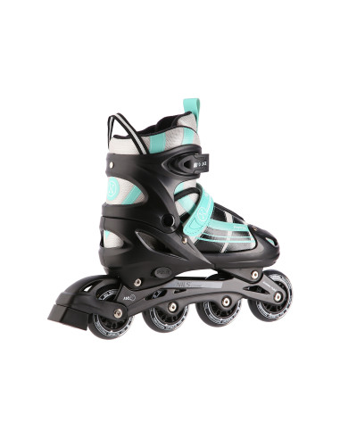 2-в-1 СИНЕНО-ЗЕЛЕНИ РОЛЕРКИ РАЗМЕР S (31-34) СЪС СМЕНЯЕМО ХОКЕЙСКО ОСТРИЕ NILS EXTREME