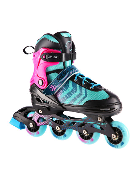 4-В-1 ЧЕРНО-ЛИЛАВ РАЗМЕР M (34-38) КЪНКИ СЪС СМЕНЯЕМО ХОКЕЙНО ОСТРИЕ NILS EXTREME