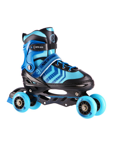 КЪНКИ 4-В-1 ЧЕРНО-СИНИ РАЗМЕР S(29-33) СЪС СМЕНЯЕМОТО ХОКЕЙНО ОСТРИЕ NILS EXTREME