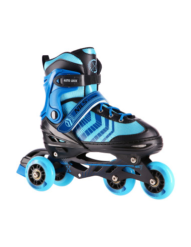 КЪНКИ 4-В-1 ЧЕРНО-СИНИ РАЗМЕР S(29-33) СЪС СМЕНЯЕМОТО ХОКЕЙНО ОСТРИЕ NILS EXTREME