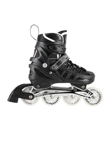 4-В-1 ЧЕРНИ КЪНКИ LED РАЗМЕР L (39-42) СЪС СМЕНЯЕМОТО ХОКЕЙНО ОСТРИЕ NILS EXTREME