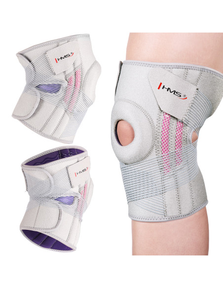 Светлосива превръзка за коляно HMS