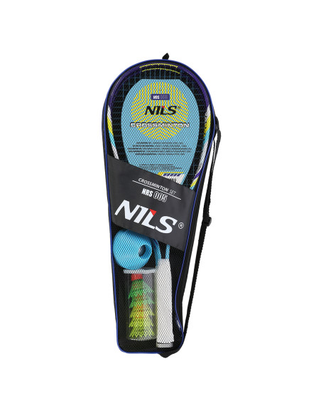Комплект Crossminton 2 ракети + пружинни топки + капачки за маркери + топка + защитен калъф Nils