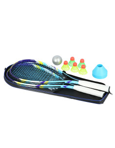 Комплект Crossminton 2 ракети + пружинни топки + капачки за маркери + топка + защитен калъф Nils 2