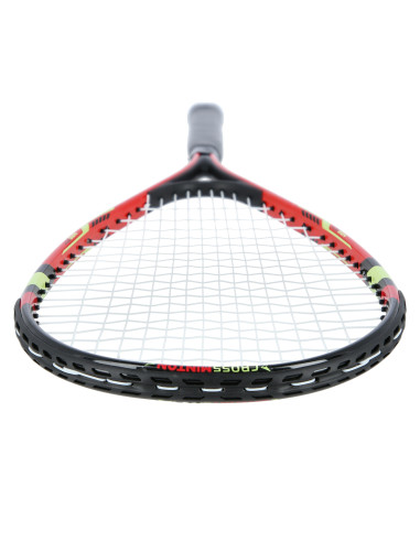 Комплект Crossminton от 2 ракети + пружинни топки + защитен калъф, червен Nils