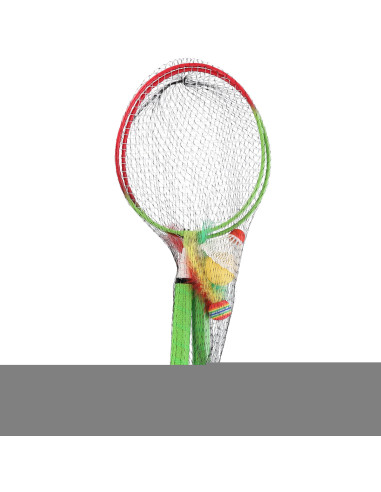 STEEL / КОМПЛЕКТ С 2 БАДМИНТОН ХИЛКИ + КАПАПАНЦИ + ТОПКИ JUNIOR NILS