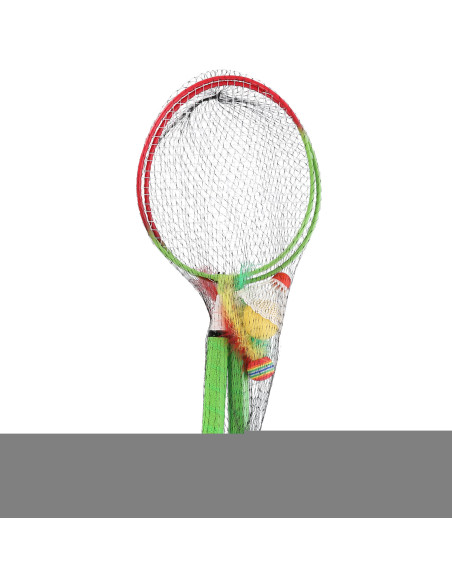 STEEL / КОМПЛЕКТ С 2 БАДМИНТОН ХИЛКИ + КАПАПАНЦИ + ТОПКИ JUNIOR NILS