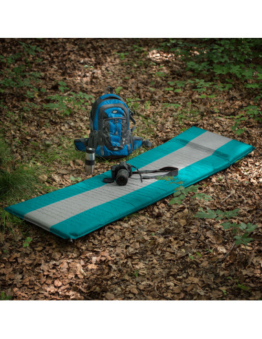 ТЮРКОАЗНО-СИВА САМОНАДУВАЩА ПОСТЕЛКА NILS CAMP